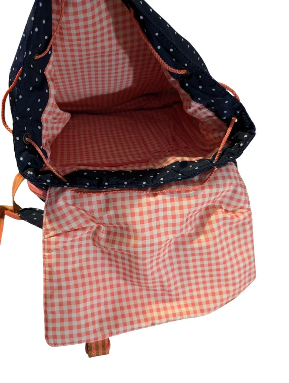 Matilda Jane Backpack Book Bag 435 Blue Polka Dots Striped